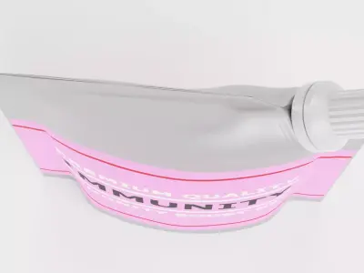 Immunity Gel - Product Concept Packaging Low-poly 3D model