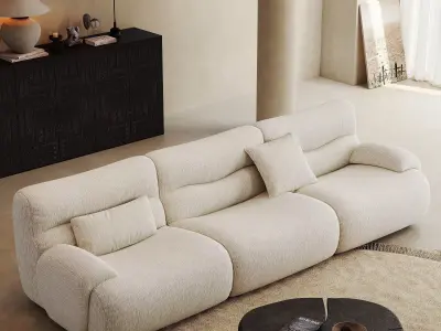 Mid Century interior scene 3D model