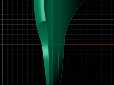 Minimal Elegant Marquise Diamond Ring  Yellow Gold  3D print model