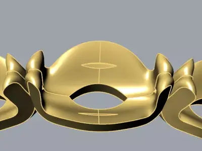 Luxury Marquise Eternity Engagement Ring 3D Print Size EU 48TO70 3D print model