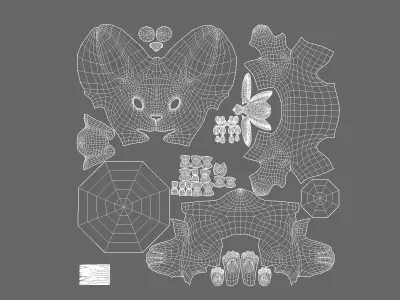 Baby Rabbit Low-poly 3D model
