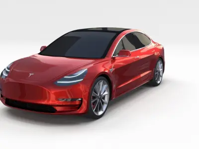 Tesla Model 3 and Model S Pack 3D model