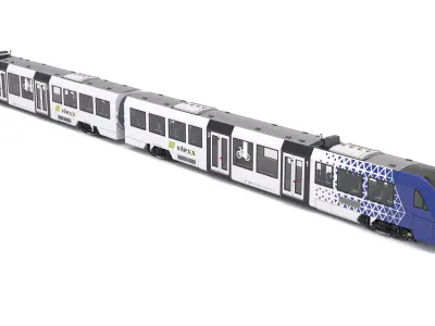 Vlexx Alstom Coradia LINT 54 Train 3D model