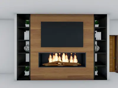 TV wall Design  3D model