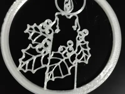 Christmas candle globe decoration 3D print model