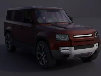 Generic Luxury SUV 10 Low-poly 3D model