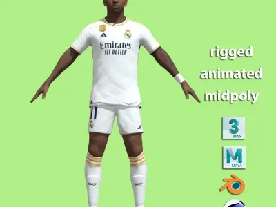 T-Pose Rodrygo Real Madrid 23-24 3D model