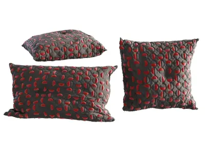 Cushion throw pillows 3D model