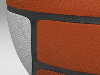 Basketball ball Euro white Low-poly 3D model