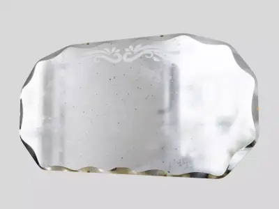 Antique Worn Mirror 3D model