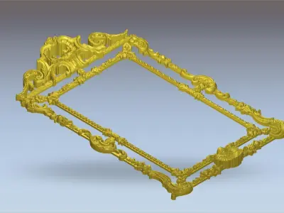 antique frame 3D model