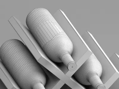 Wine Set 02 3D model