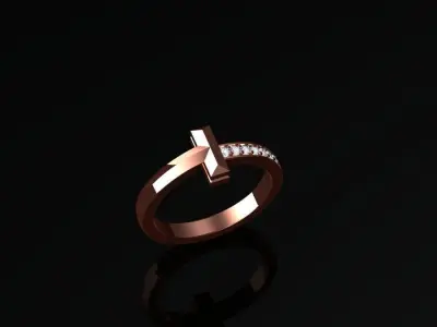Tiffany Ring T  3D print model