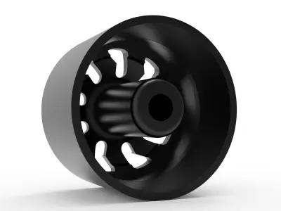 fuel off road FRONT CLEAVER wheel 3d print model 3D print model