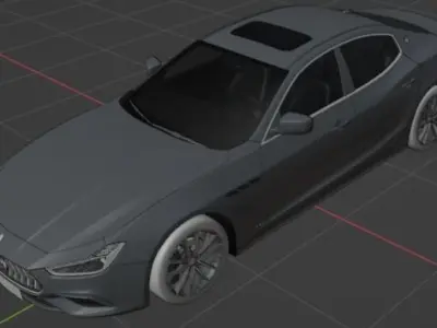 Maserati Ghibli hybrid 3D model
