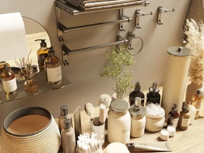 Collaction Bathroom Accessories 3D model