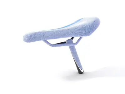 Blue Bicycle Saddle model pack Low-poly 3D model