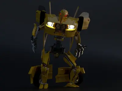 Transformer transformers last knight bumblebee 3D model