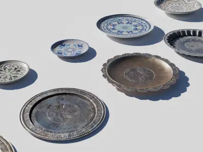 Old Plates 3D model