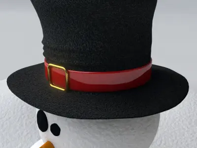 Snowman - Procedural Snow 3D model