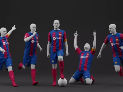FC Barcelona 2023 2024 Home Jersey  3D model