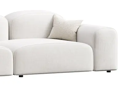 Modern Solid Sofa 3D model