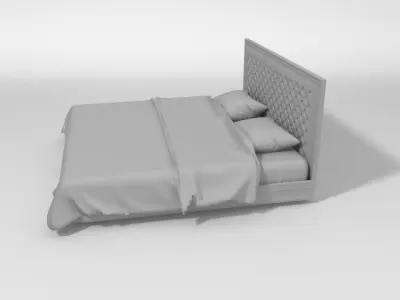 bed for relax luxury 3D model
