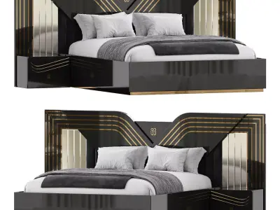 Angelas Bed by Evgor Luxury 3D model