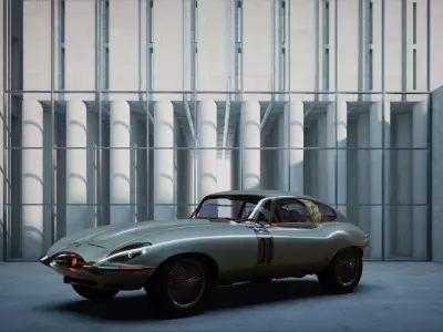 Jaguar E type Malagrotta 3D model