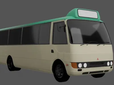 Mitsubishi Fuso Rosa Hong Kong Bus Low Roof 3D model