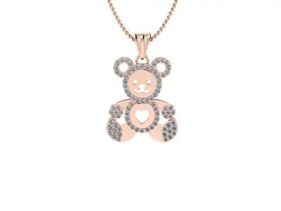 Bear Pendant 3D print model