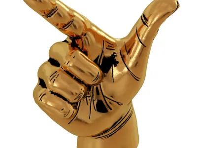 Figurine Point Hand 3D model