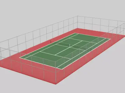 Tennis Court 3D model