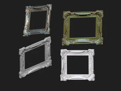  vintage frame 3D print model