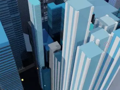 The futuristic city for a Avengers movie  3D model