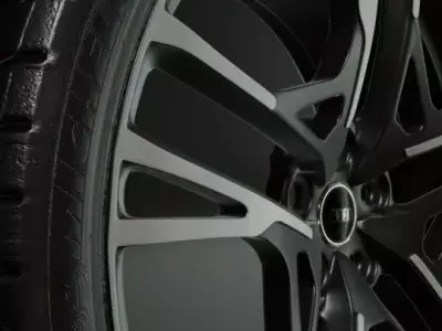 Wheel Audi R8 and Tire Michelin Pilot Super Sport 3D model
