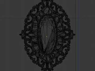 Classic decor ornament v-3D model 55 3D model