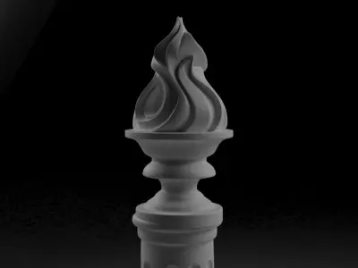 Pillar for stairs stavros 3D print model