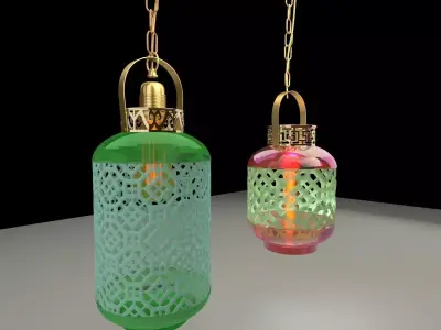 Chinese palace lantern  3D model
