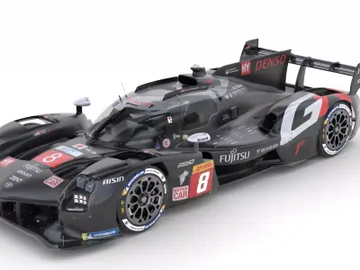Toyota GR010 Hybrid 2025 WEC 3D model