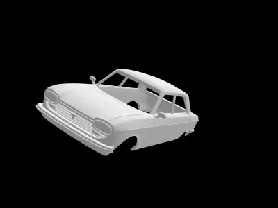 Peugeot 204 Berline  3D print model