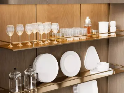 CUPBOARD WITH DISHES NO1 A 3D model