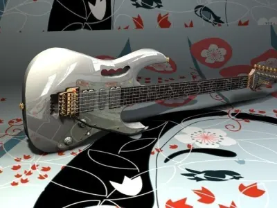 Ibanez jem7vwh Guitar 3D model