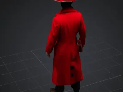 Mysterious person 3D print model