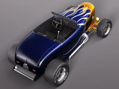 1932 HotRod Custom Roadster 3D model