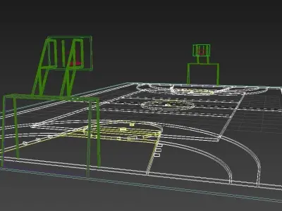 CANCHA POLIFUNCIONAL 3D model