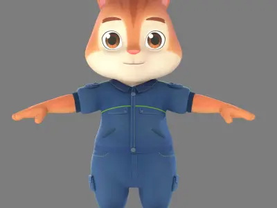chipmunks 3D model
