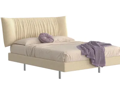 CACCARO Parentesi Bed and bedding 3D model