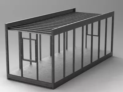 Modular Cabin Structure 3D model