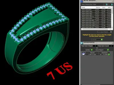 Luxury Men Rings Designs 5MR045 3D print model